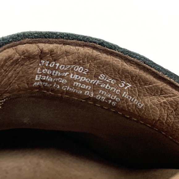 Dansko Deni Black Leather Fringe Heel Clog Mules Sz EU 37 US 6.5-7 - Picture 10 of 10